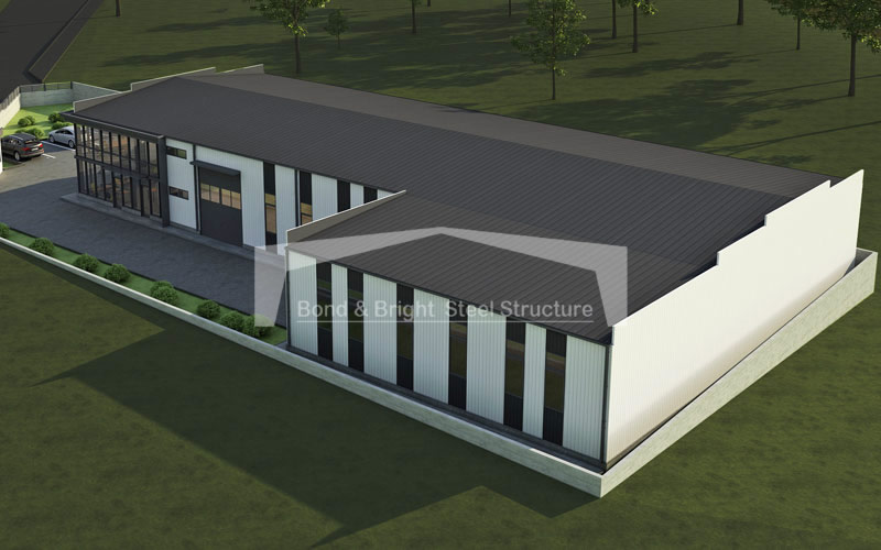 warehouse and office building