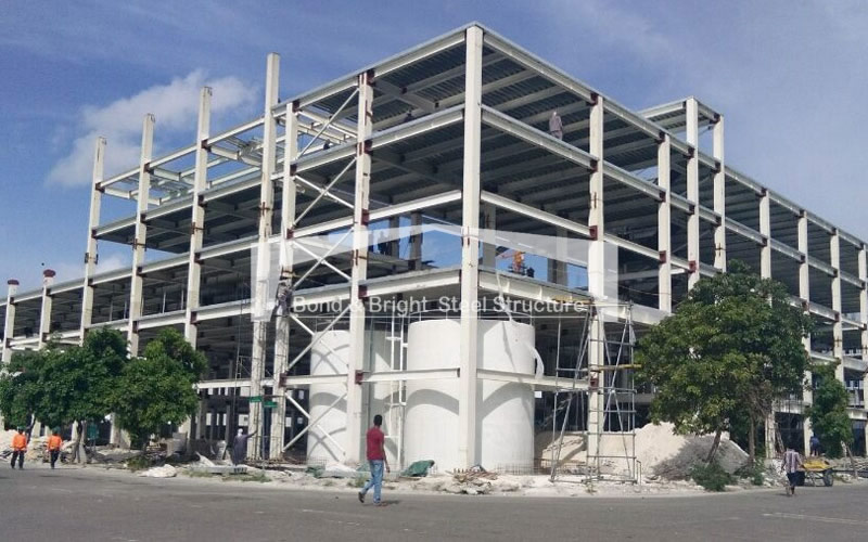 Muli floor steel structure